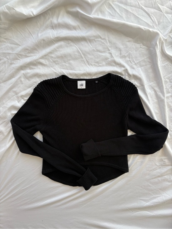 CAbi Sweaters - Cabi Black Ribbed Knit Sweater | Size S